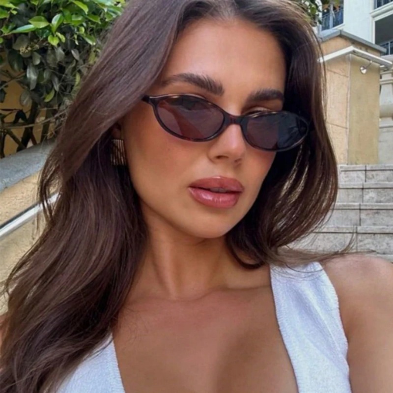 Sunglasses Cat Eye - Retro-Sonnenbrille mit ovalem Rahmen, modisch, personalisiert,