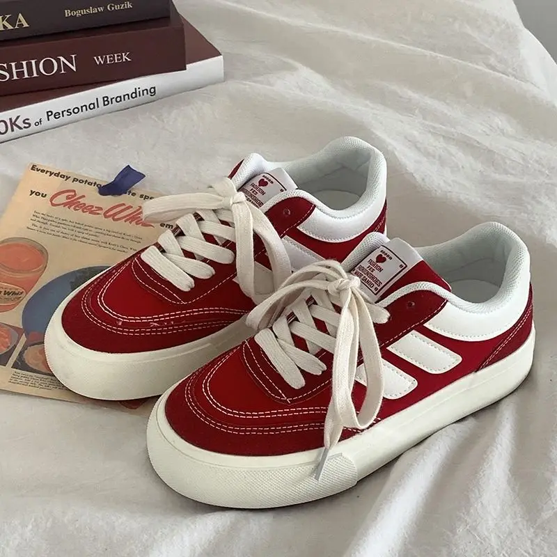 Vans Shoes Old Skool - 2024 neue rote Frauen vulkan isieren