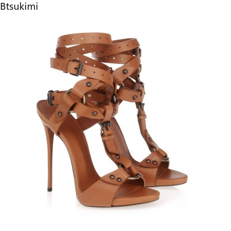 Sexy Kreuzriemen-Gladiatorensa – Sandal Strappy Heeled Bewertung und Preis