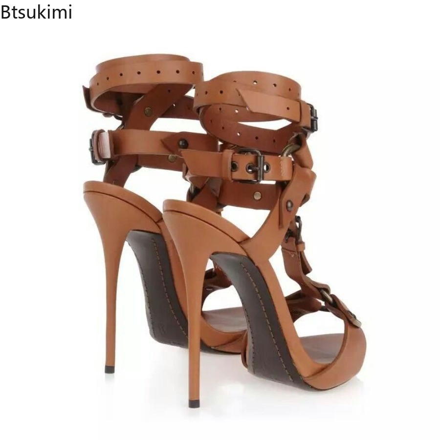 Sexy Kreuzriemen-Gladiatorensa – Sandal Strappy Heeled Bewertung und Preis