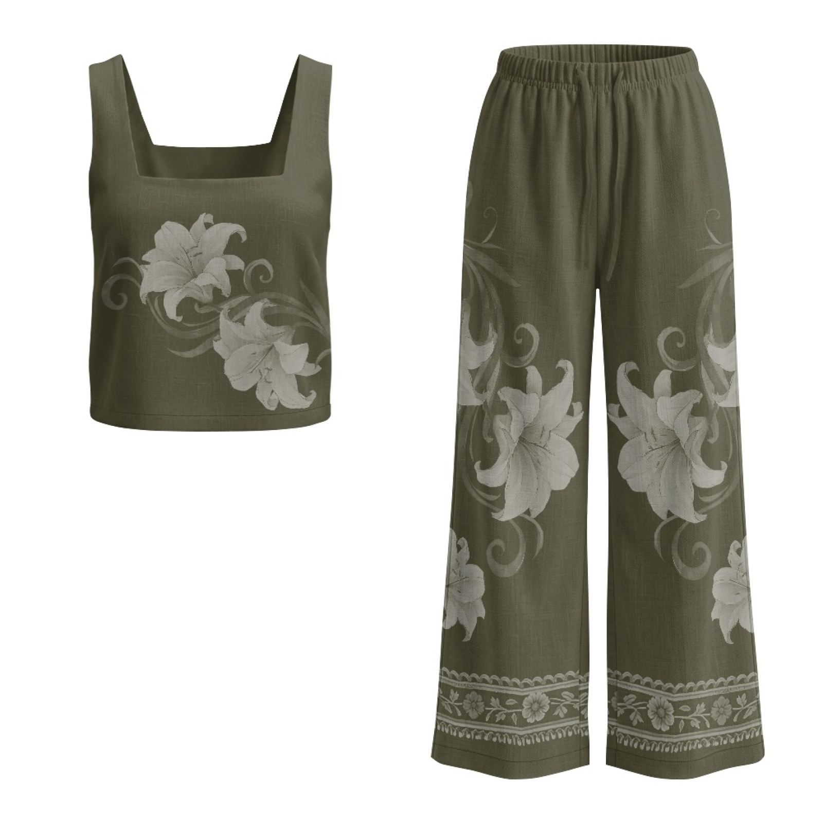INSTANTARTS Damen-Leinenwesten – Linen Pant Wide Bewertung und Preis