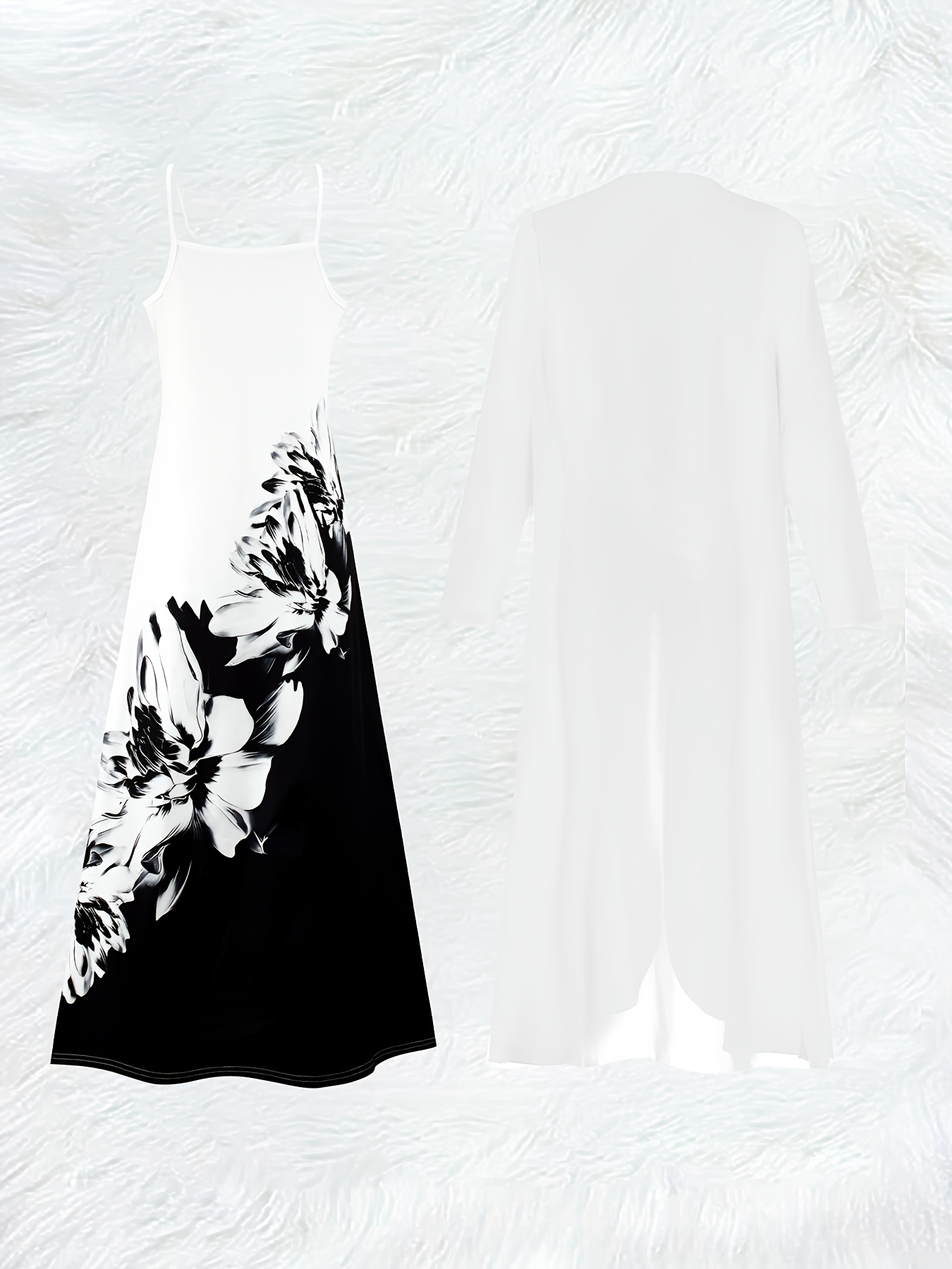 Lässiges Schwarz-Weißes Blumen – Romper Floral Print Bewertung und Preis