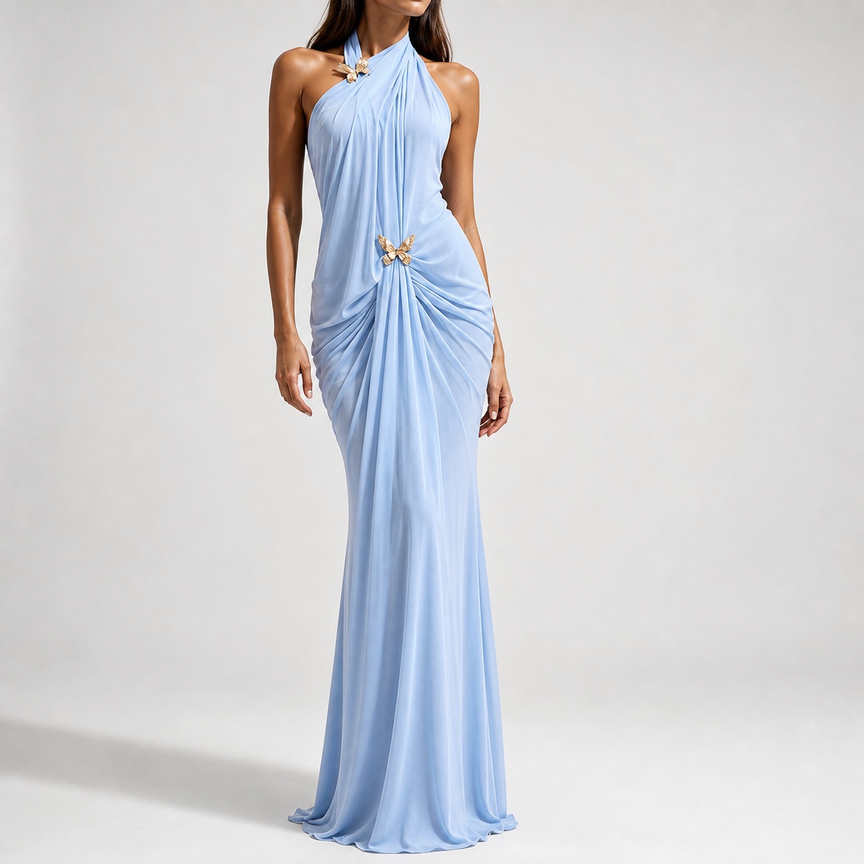 Elegantes Schulterfreies Neckh – Maxi Dress Halter Bewertung und Preis