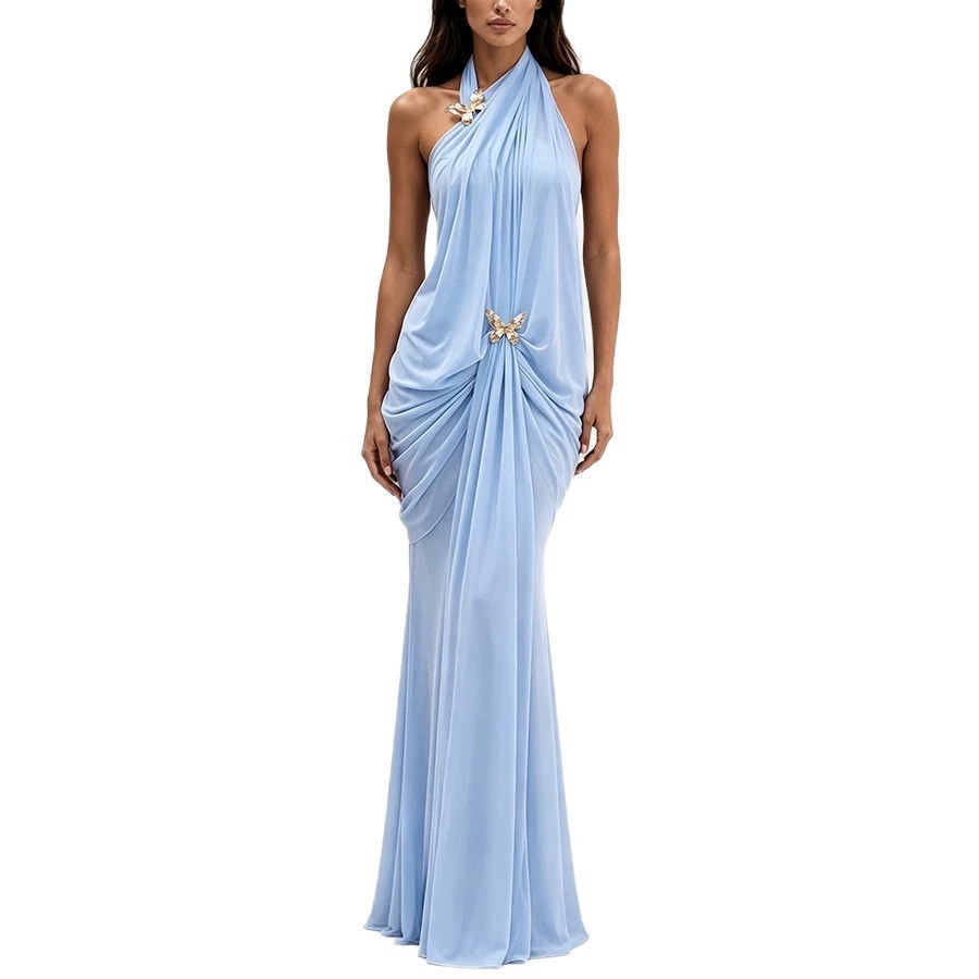 Elegantes Schulterfreies Neckh – Maxi Dress Halter Bewertung und Preis