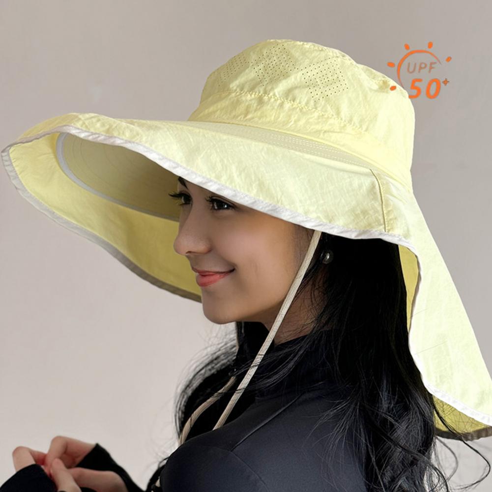 Damen-Sonnenhut mit Nackenschu – Hat Floppy Wide Bewertung und Preis