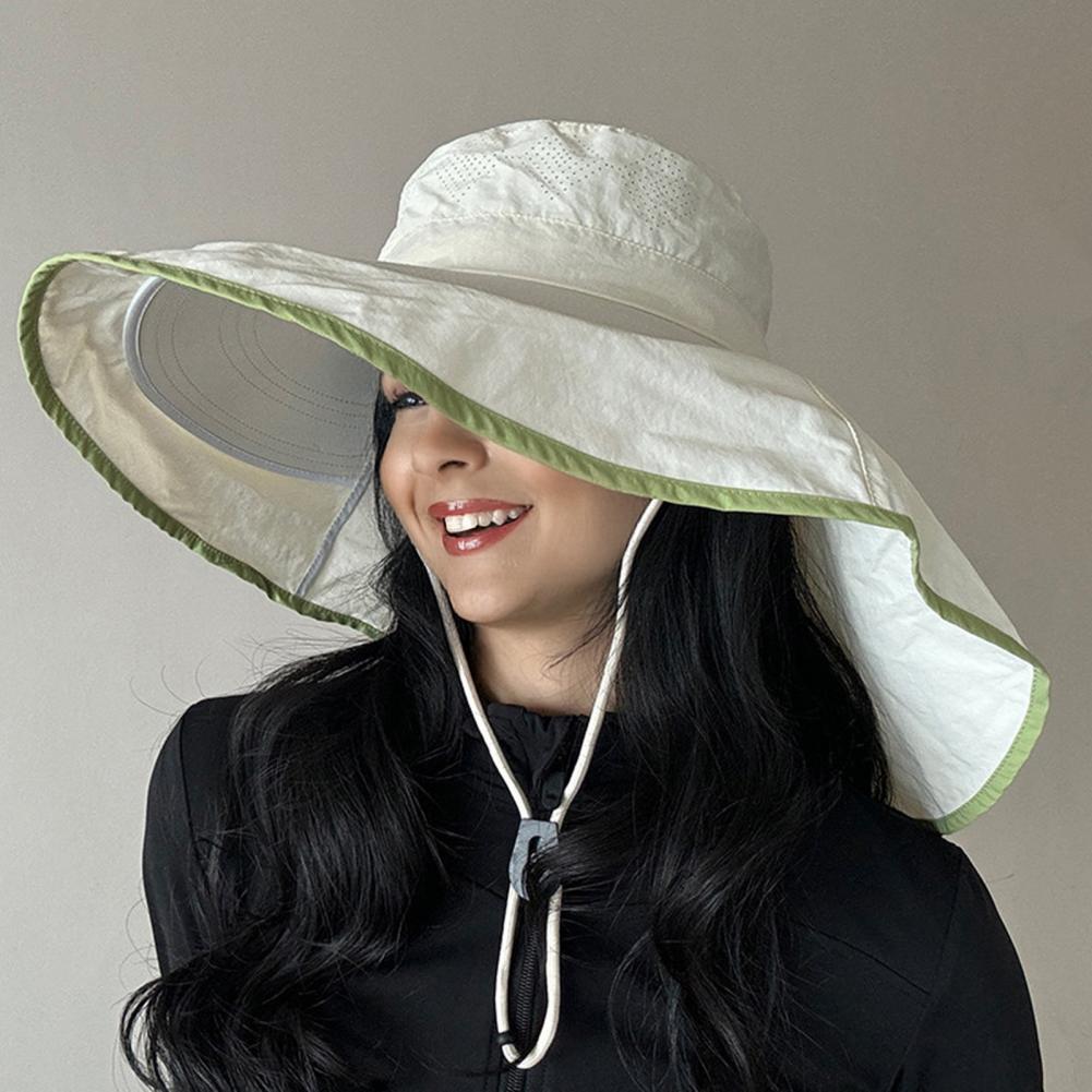 Damen-Sonnenhut mit Nackenschu – Hat Floppy Wide Bewertung und Preis