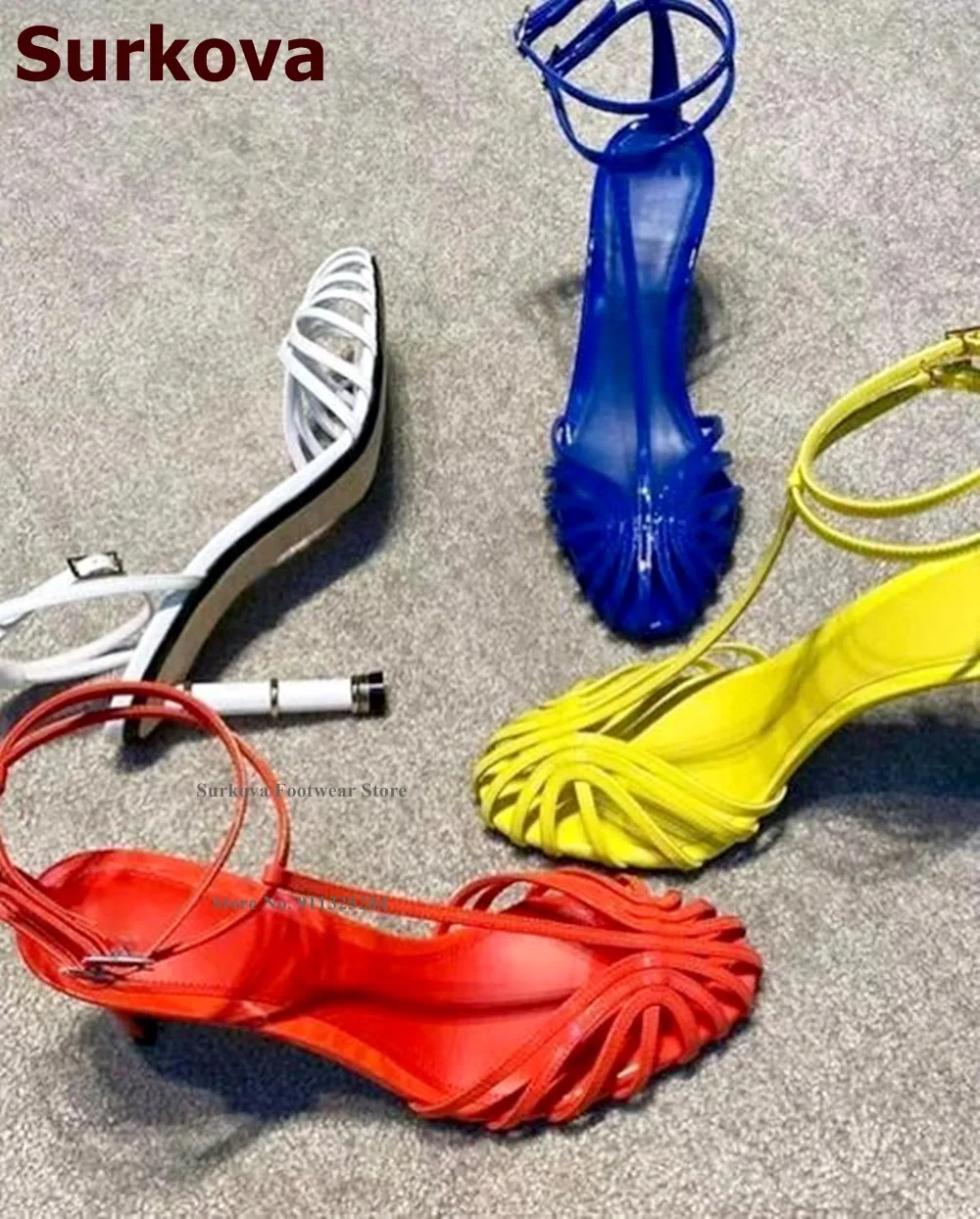 Surkova Matte Leder Dünne Riem – Sandal Strappy Heeled Bewertung und Preis