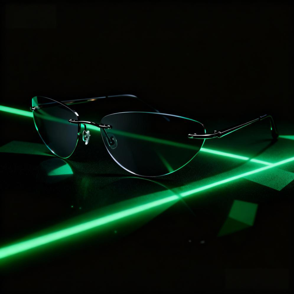 Modische randlose Sonnenbrille – Sunglasses Cat Eye Bewertung und Preis