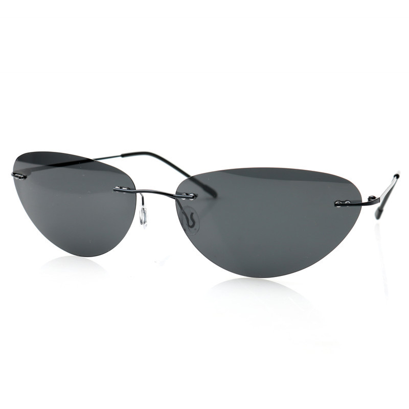 Modische randlose Sonnenbrille – Sunglasses Cat Eye Bewertung und Preis