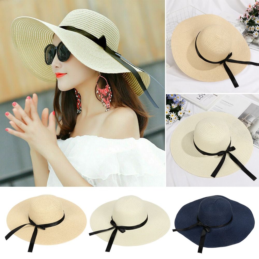 Damen Floppy Strohhut mit groß – Hat Floppy Wide Bewertung und Preis