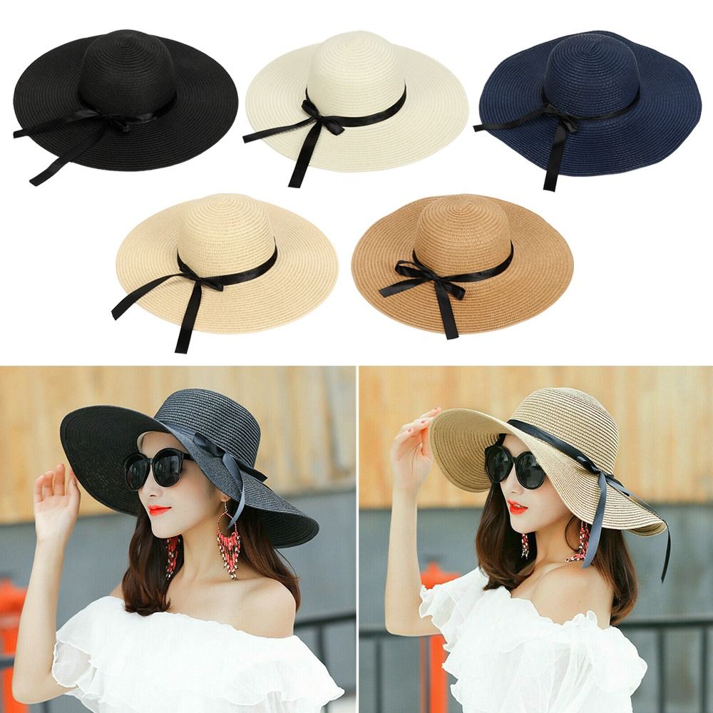 Damen Floppy Strohhut mit groß – Hat Floppy Wide Bewertung und Preis