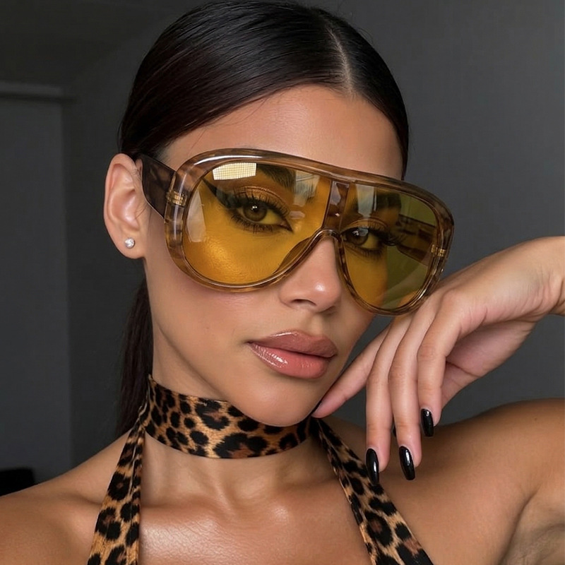 Übergroße One-Piece-Sonnenbril – Sunglasses Cat Eye Bewertung und Preis