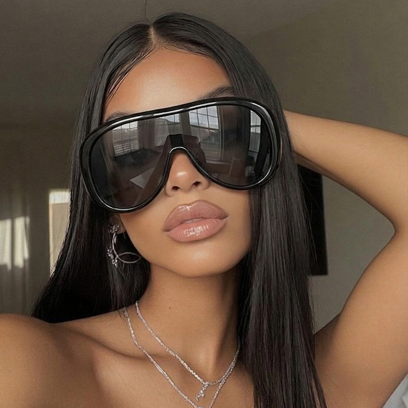 Übergroße One-Piece-Sonnenbril – Sunglasses Cat Eye Bewertung und Preis